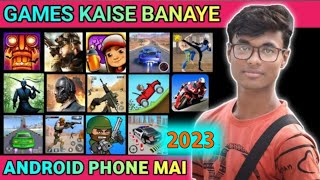 Apne Android phone mai game kaise banaye 2024  game banana sikhe hindi me  How to make game [upl. by Adaurd]