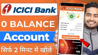 ICICI Zero Balance Account Opening [upl. by Ahselet]