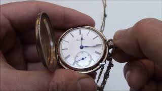 How To Set The Time On A Vintage Lever Set Pocket Watch [upl. by Constance317]