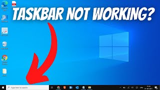 SOLVED How To Fix Taskbar Not Working in Windows 10 [upl. by Rubel]