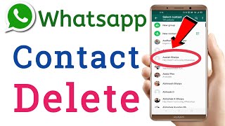 How To Delete WhatsApp Contact  Remove Whatsapp Contact [upl. by Helfant]