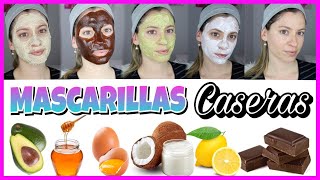 5 Mascarillas Caseras para tener la PIEL PERFECTA Y BONITA SIN ACNÉ Y SIN MARCAS  NatyGloss [upl. by Eilssel]