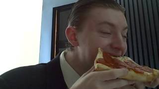 Sbarro New York Style Pepperoni Pizza Slice  Food Review [upl. by Assir305]