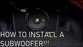 Installing A Kicker Comp 10quot Subwoofer [upl. by Philana317]