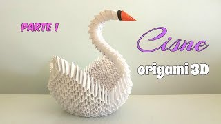 CISNE ORIGAMI 3DPRIMERA PARTEpaso a paso [upl. by Inness]