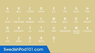 Learn ALL Swedish Alphabet in 2 Minutes  How to Read and Write Swedish [upl. by Yellac317]