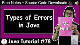 Errors amp Exception in Java [upl. by Autrey]