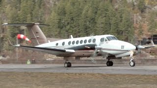 Beechcraft Super King Air 350 Engine Startup and Takeoff [upl. by Anwahsar]