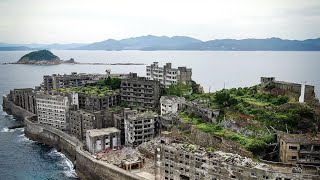 Exploring Worlds Largest Abandoned City In 4K  Hashima Island Gunkanjima Battleship Island [upl. by Gitel900]