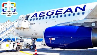 TRIP REPORT  First Time in Heraklion ツ  AEGEAN A320  Heraklion to Athens [upl. by Cammy]