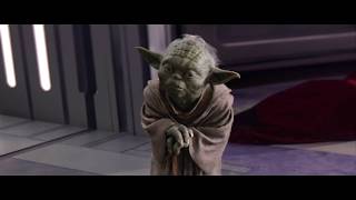 Star Wars  Master Yoda VS Darth Sidious 4K [upl. by Fendig]