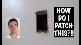 SIMPLE DRYWALL PATCH WITH NO SCREWSWOOD [upl. by Younglove648]