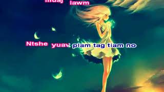 Daim Ntawv Saum Ntuj Instrumental  Lyrics  Pajzaub Thoj [upl. by Haidabej676]