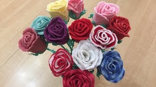 Tuto rose au crochet [upl. by Connelly]