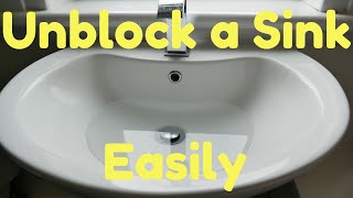 Unblock Bathroom Sink Easily [upl. by Adnilema]