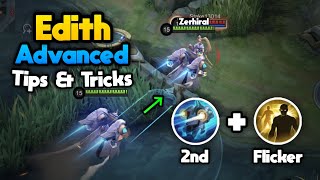 Advanced Tips amp Tricks For Edith 2024  Edith Guide  Mobile Legends [upl. by Tomchay]