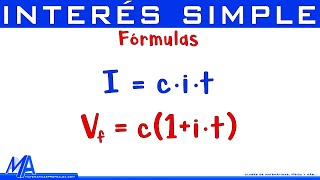 Comprendiendo las fórmulas de interés simple [upl. by Wun]