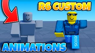 How to CREATE Custom R6 Animations IN Roblox Studio [upl. by Ummersen]