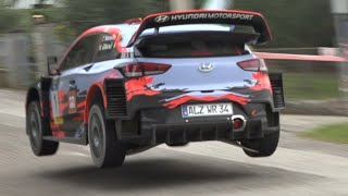 Thierry Neuville at Rally Legend 2019  Hyundai i20 WRC Launch Control Donuts Jumps amp More [upl. by Sirois553]