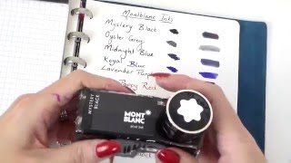 Montblanc inks overview [upl. by Ahsetra941]