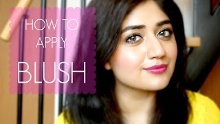 How to apply Blush  Basic Beginners Makeup Tutorial  corallista [upl. by Markland335]