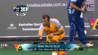 Lawn Bowls2010 Indoor Mens Final Wilkie Vs Anderson [upl. by Stephania747]