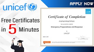 UNICEF Free Online Courses  Free Online Certificates  How to Enroll [upl. by Doe975]