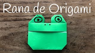 RANA de papel  ORIGAMI fácil para NIÑOS [upl. by Nugent57]