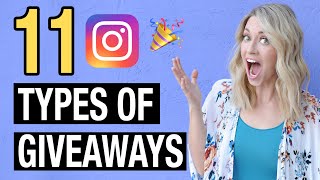 11 TYPES OF INSTAGRAM GIVEAWAYS Ideas for Running a Successful Instagram Contest for Your Business [upl. by Dat]