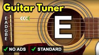 Guitar Tuner  Tune Standard Guitar Online  E A D G B E [upl. by Greabe]