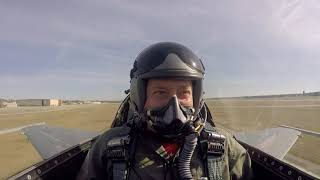 Unrestricted Climb Takeoff in F16 Fighter Jet [upl. by Nerreg698]