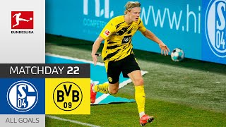 Beast Mode Haaland FC Schalke 04  Borussia Dortmund  04  All Goals  Matchday 22 – Bundesliga [upl. by Elbart]