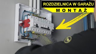 Instalujemy rozdzielnicę elektryczną w garażu  MONTAŻ [upl. by Barcot]