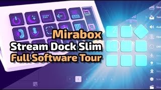 Mirabox Stream Dock Slim Full Software Tour [upl. by Airotnes]