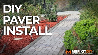 DIY PAVER WALKWAY INSTALLATION [upl. by New884]