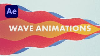 After Effects Wave Animations Using Wave Warp [upl. by Blodget444]