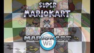 Mario Kart Wii  ALL Super Mario Kart Custom Tracks SNES [upl. by Colin]