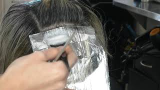 GRAY BLENDING FOR DARK HAIR WITH GREY  HIGHLIGHTS ONLY NO LOWLIGHTS Transform Your Look [upl. by Yoj]