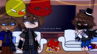 Past fnaf 4 tormentors react to EvanCc ❀  FNAF  Gachaclub [upl. by Hameean]