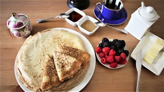 Russian PancakesBliniCrepes recipe in 1 minute [upl. by Inad]