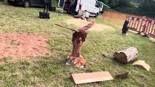 A fabulous range of wooden sculpture at Caerleon festival 2024 [upl. by Hcnarb]