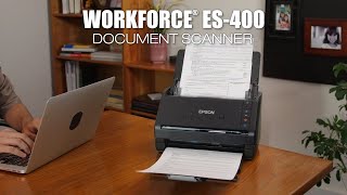 Epson WorkForce ES400  Take the Tour of the Duplex Document Scanner [upl. by Yentrac]