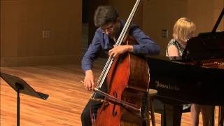 Elgar Cello Concerto 1st mvt Jeff Bradetich Double Bass Anastasia Markina Piano [upl. by Atnauq22]