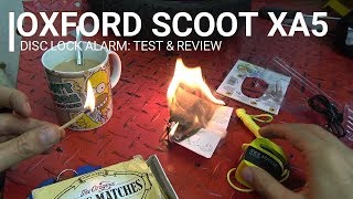 SLUK  Oxford Scoot XA5 Disc Lock Alarm test amp review [upl. by Nwad]