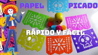 PAPEL PICADO PASO A PASO  DÍA DE MUERTOS [upl. by Shaw]