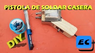 Como hacer un cautin casero Electric soldering iron DIY [upl. by Asecnarf]