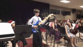 10 yr old playing quotEruptionquot by Eddie VanHalen [upl. by Louls943]