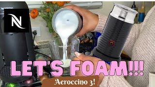 How To Foam Milk With Aeroccino 3 Make Coffee With Foam Tips amp Tricks  Easy Foamed Latte Recipe [upl. by Ahsan]