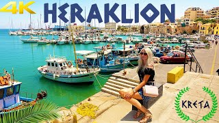 HERAKLION CRETE GREECE 4K 2020 IRAKLION [upl. by Jarret]