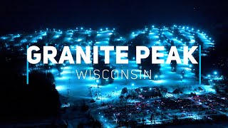 Granite Peak skiing at Rib Mountain  Wausau Wisconsin  4K drone video [upl. by Annaohj]